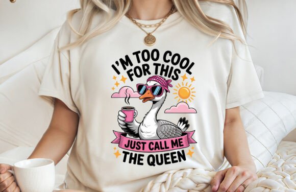 Download I'm Too Cool Duck Summer Shirt PNG - Premium Resources