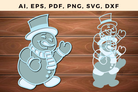 Download Snowman Multilayer Cut Files Christmas - Multilayer cut files Collection