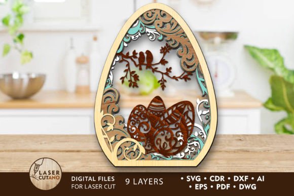Download Easter Decoration, Multilayer Cut Files - Multilayer cut files Collection